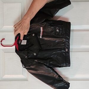 Toddler Harley Davidson leather coats